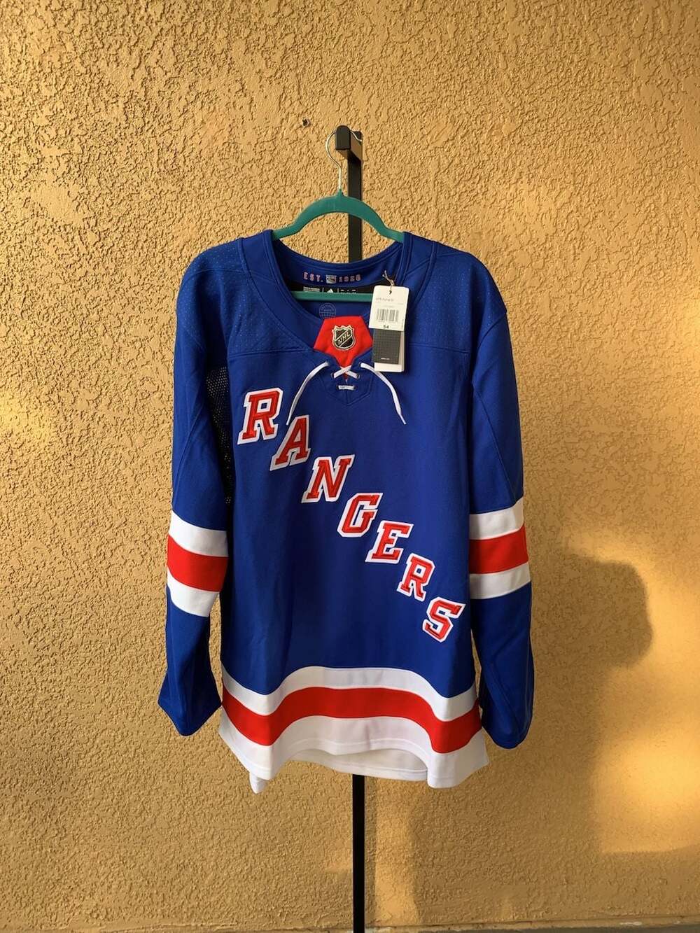 Adidas: New York Rangers NHL Home Jersey Size 54
